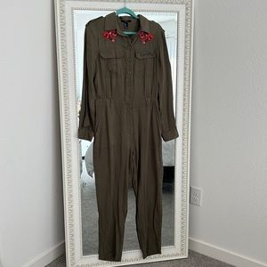 Forever 21 Olive Jumpsuit SZ L